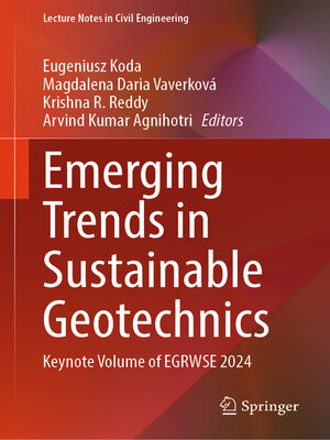 cover image of Emerging Trends in Sustainable Geotechnics